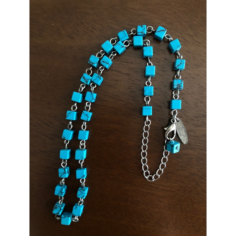 NY & Co. 17” Turquoise Beaded Necklace